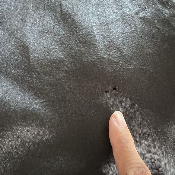 VTG Wool Long Black Coat Vest Jacket Women Small/Med Embroidered Paisley Floral - Picture 11 of 13